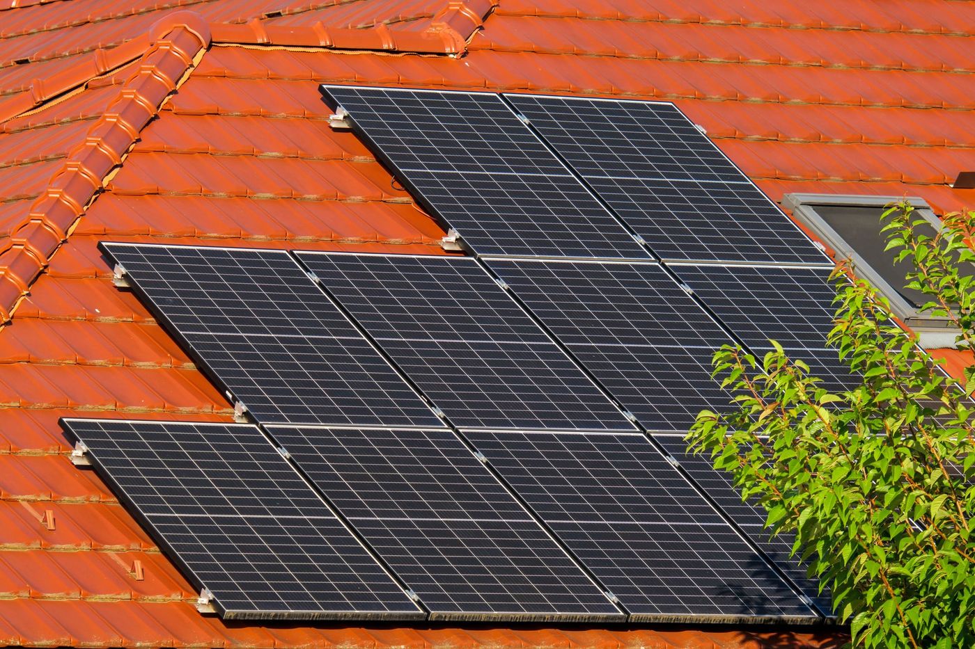 Photovoltaïque Panneaux solaires posés en toiture